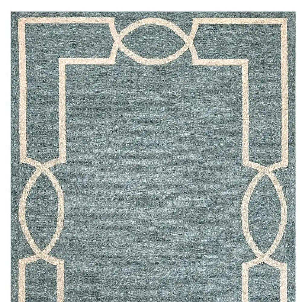 7' X 10' Gray and Ivory Round Handmade Indoor Outdoor Area Rug - Homeroots - Flyclothing LLC