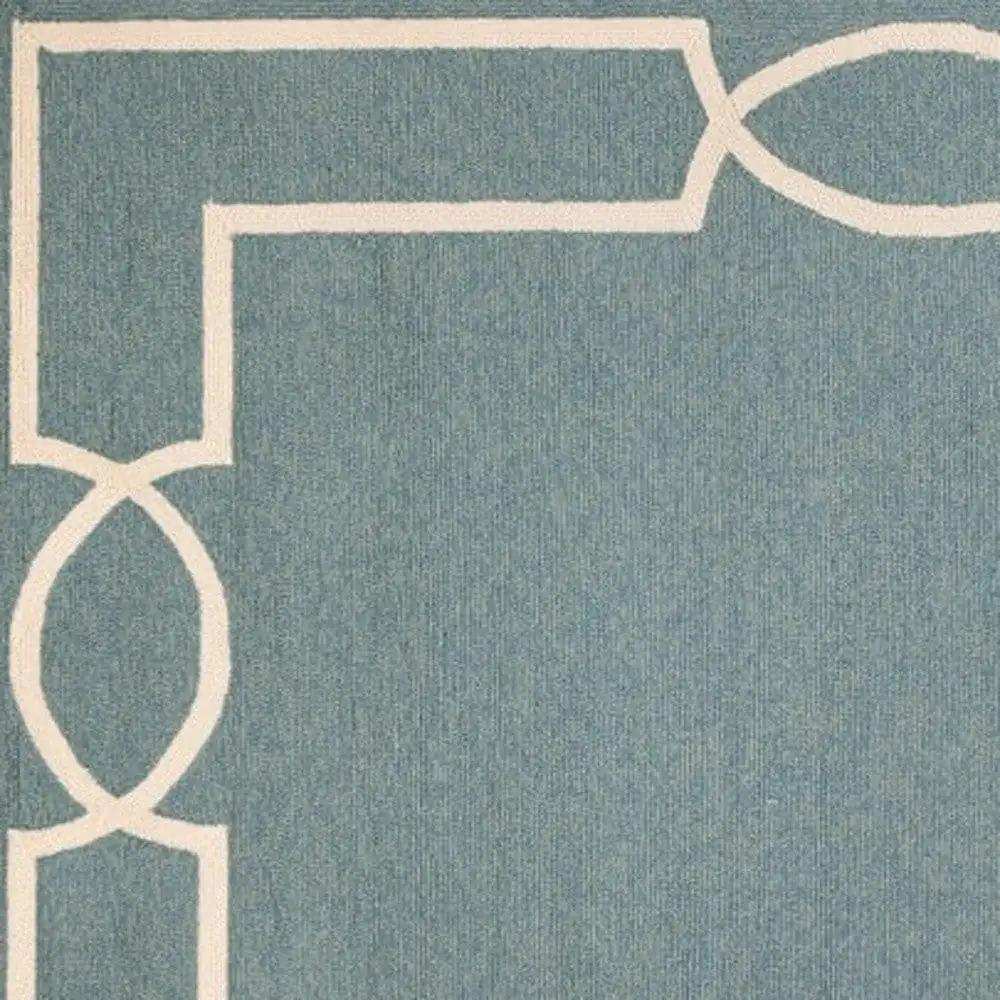 8' X 11' Gray and Ivory Handmade Indoor Outdoor Area Rug - Homeroots - Flyclothing LLC