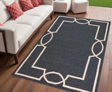 5' X 7' Gray Handmade Indoor Outdoor Area Rug - Homeroots - Flyclothing LLC
