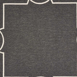 7' X 10' Black and White Hand Hooked Area Rug - Homeroots - Flyclothing LLC