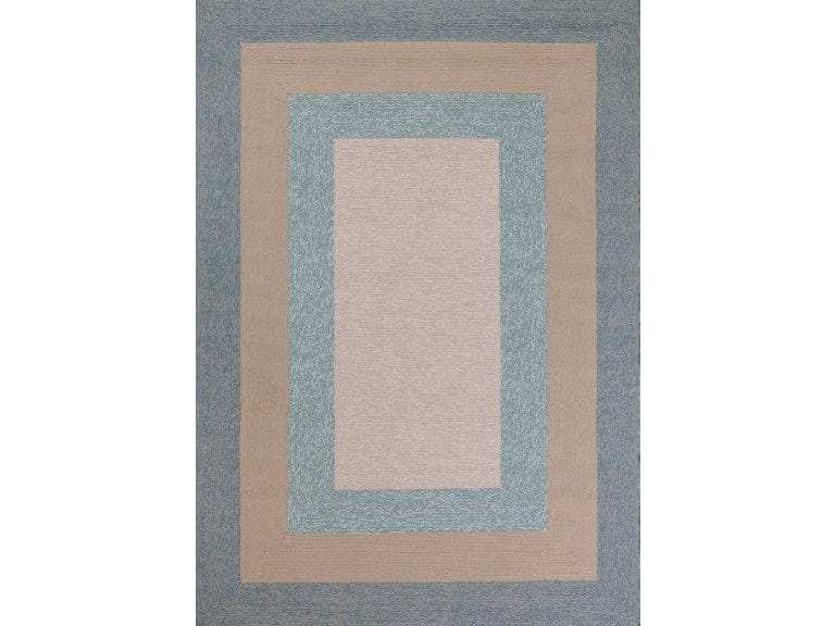 3' X 5' Blue and Beige Handmade Indoor Outdoor Area Rug - Homeroots - Flyclothing LLC
