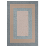 8' X 11' Blue and Beige Handmade Indoor Outdoor Area Rug - Homeroots - Flyclothing LLC