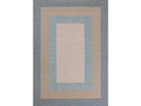 8' X 11' Blue and Beige Handmade Indoor Outdoor Area Rug - Homeroots - Flyclothing LLC