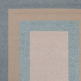8' X 11' Blue and Beige Handmade Indoor Outdoor Area Rug - Homeroots - Flyclothing LLC