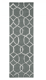 8' X 8' Gray Wool Handmade Runner Rug - Homeroots - Flyclothing LLC