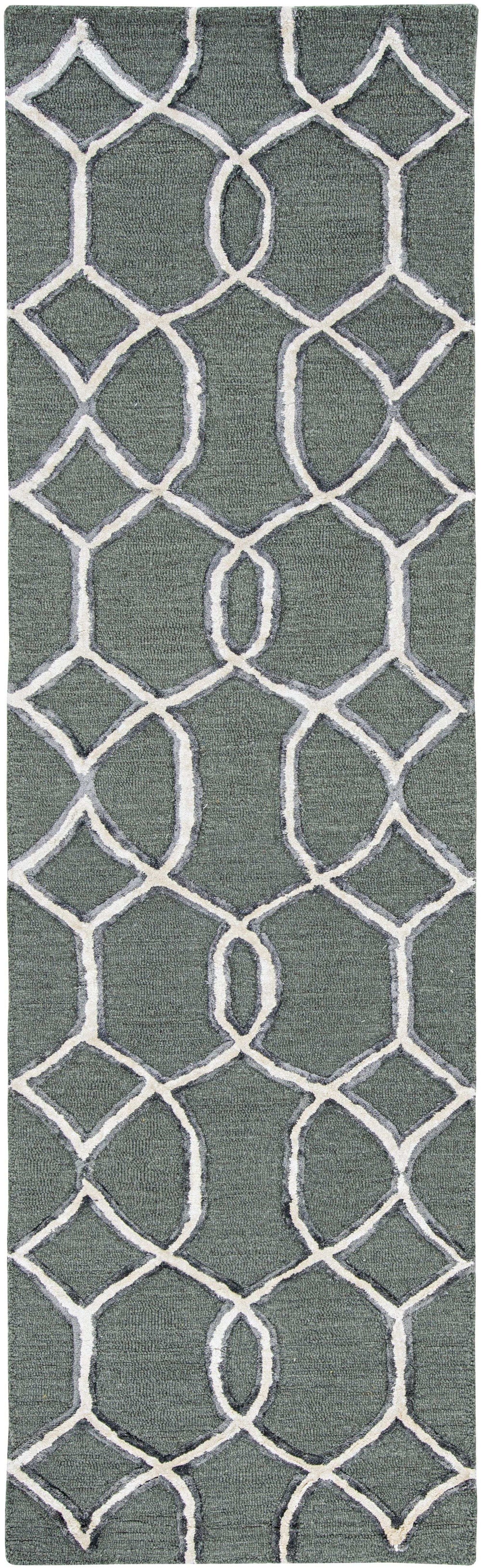 8' X 8' Gray Wool Handmade Runner Rug - Homeroots - Flyclothing LLC