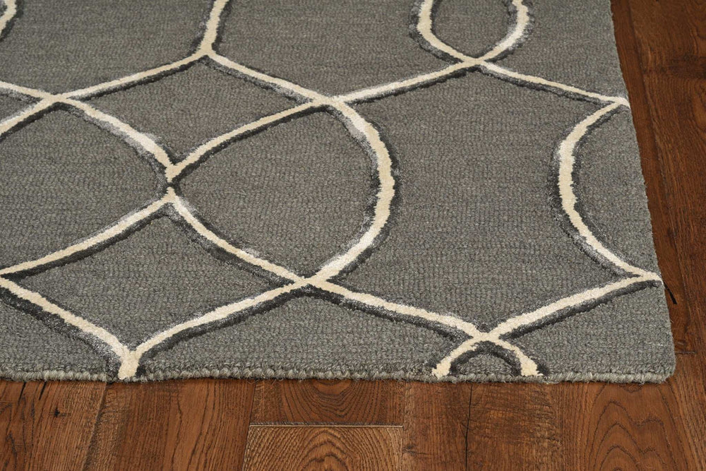 8' X 8' Gray Wool Handmade Runner Rug - Homeroots - Flyclothing LLC