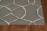 8' X 8' Gray Wool Handmade Runner Rug - Homeroots - Flyclothing LLC