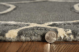 8' X 8' Gray Wool Handmade Runner Rug - Homeroots - Flyclothing LLC