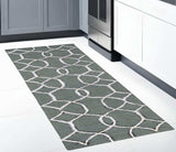 8' X 8' Gray Wool Handmade Runner Rug - Homeroots - Flyclothing LLC