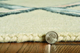 8' Cream Wool Handmade Runner Rug - Homeroots - Flyclothing LLC