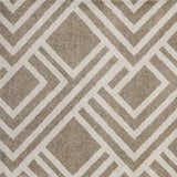 7' X 10' Beige and Ivory Geometric Indoor Outdoor Area Rug - Homeroots - Flyclothing LLC