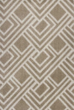 8' X 11' Beige Geometric Indoor Outdoor Area Rug - Homeroots - Flyclothing LLC
