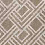 8' X 11' Beige Geometric Indoor Outdoor Area Rug - Homeroots - Flyclothing LLC
