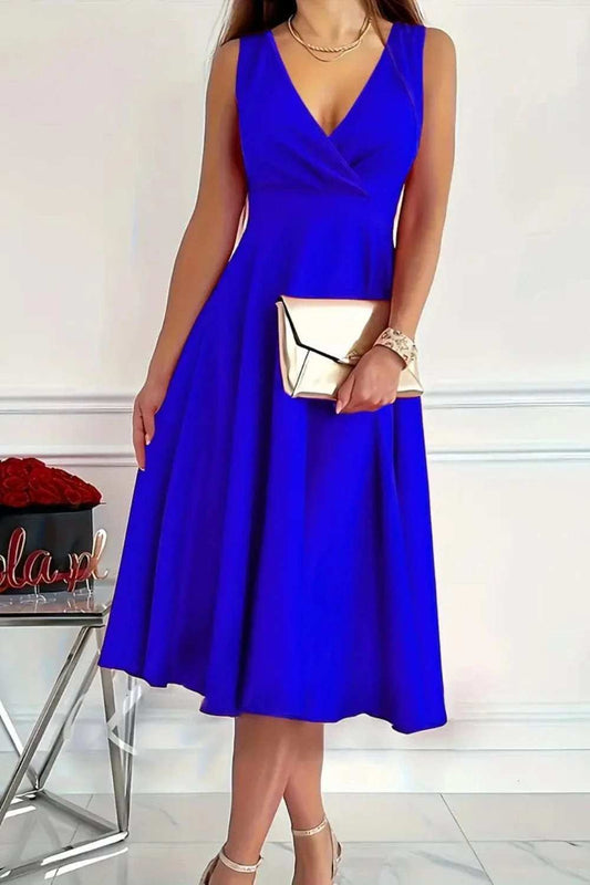 Sleeveless Midi Dress - Trendsi - Flyclothing LLC