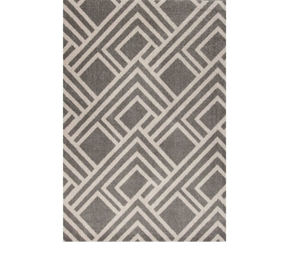 3' X 5' Gray Striped Indoor Outdoor Area Rug - Homeroots - Flyclothing LLC