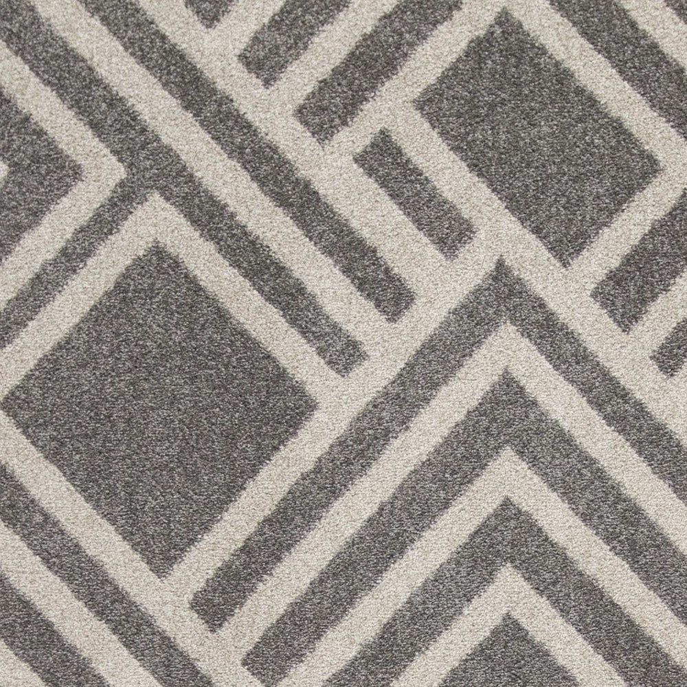 5' X 8' Gray Geometric Indoor Outdoor Area Rug - Homeroots - Flyclothing LLC
