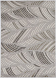 2' X 3' Gray Botanical Leaves Area Rug - Homeroots - Flyclothing LLC