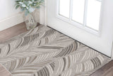 3' X 5' Gray Tropical Botanical Area Rug - Homeroots - Flyclothing LLC