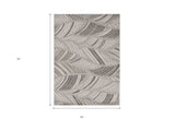 3' X 5' Gray Tropical Botanical Area Rug - Homeroots - Flyclothing LLC