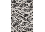 3' X 5' Black and White Floral Indoor Outdoor Area Rug - Homeroots - Flyclothing LLC