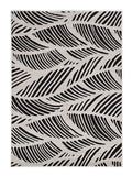 7' X 10' Black and White Abstract Indoor Outdoor Area Rug - Homeroots - Flyclothing LLC