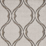 2' X 3' Sand Wavy Line Pattern Accent Rug - Homeroots - Flyclothing LLC