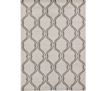 2' X 3' Sand Wavy Line Pattern Accent Rug - Homeroots - Flyclothing LLC