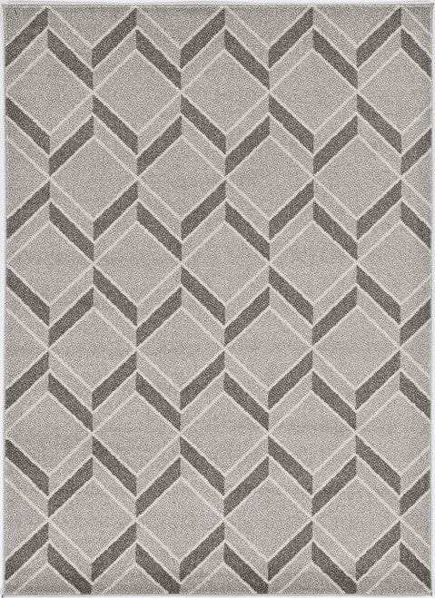 2' X 4' Green and Ivory Geometric Indoor Outdoor Area Rug - Homeroots - Flyclothing LLC