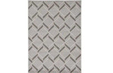 3' X 5' Gray Geometric Indoor Outdoor Area Rug - Homeroots - Flyclothing LLC