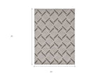 3' X 5' Gray Geometric Indoor Outdoor Area Rug - Homeroots - Flyclothing LLC
