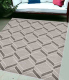5' X 8' Gray Geometric Indoor Outdoor Area Rug - Homeroots - Flyclothing LLC