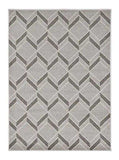 5' X 8' Gray Geometric Indoor Outdoor Area Rug - Homeroots - Flyclothing LLC