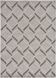 7' X 10' Gray Geometric Indoor Outdoor Area Rug - Homeroots - Flyclothing LLC
