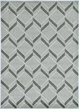 8' X 11' Gray Geometric Indoor Outdoor Area Rug - Homeroots - Flyclothing LLC