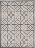 7' X 11' Ivory Or Grey Geometric Diamonds Indoor Outdoor Area Rug - Homeroots - Flyclothing LLC