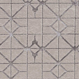 5' X 8' Ivory Silver Machine Woven Geometric Indoor Area Rug - Homeroots - Flyclothing LLC