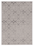 10' X 13' Ivory Silver Machine Woven Geometric Indoor Area Rug - Homeroots - Flyclothing LLC