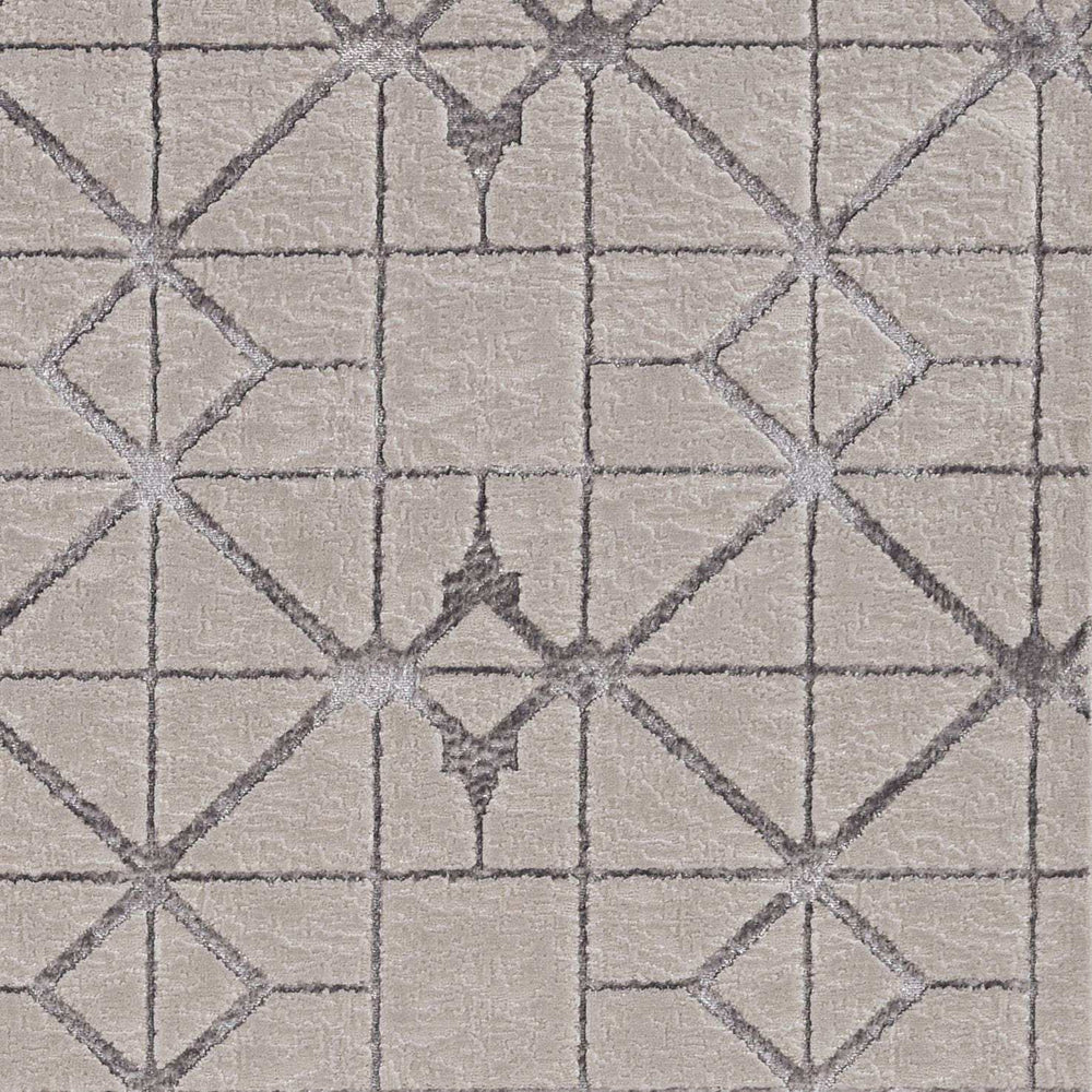 10' X 13' Ivory Silver Machine Woven Geometric Indoor Area Rug - Homeroots - Flyclothing LLC