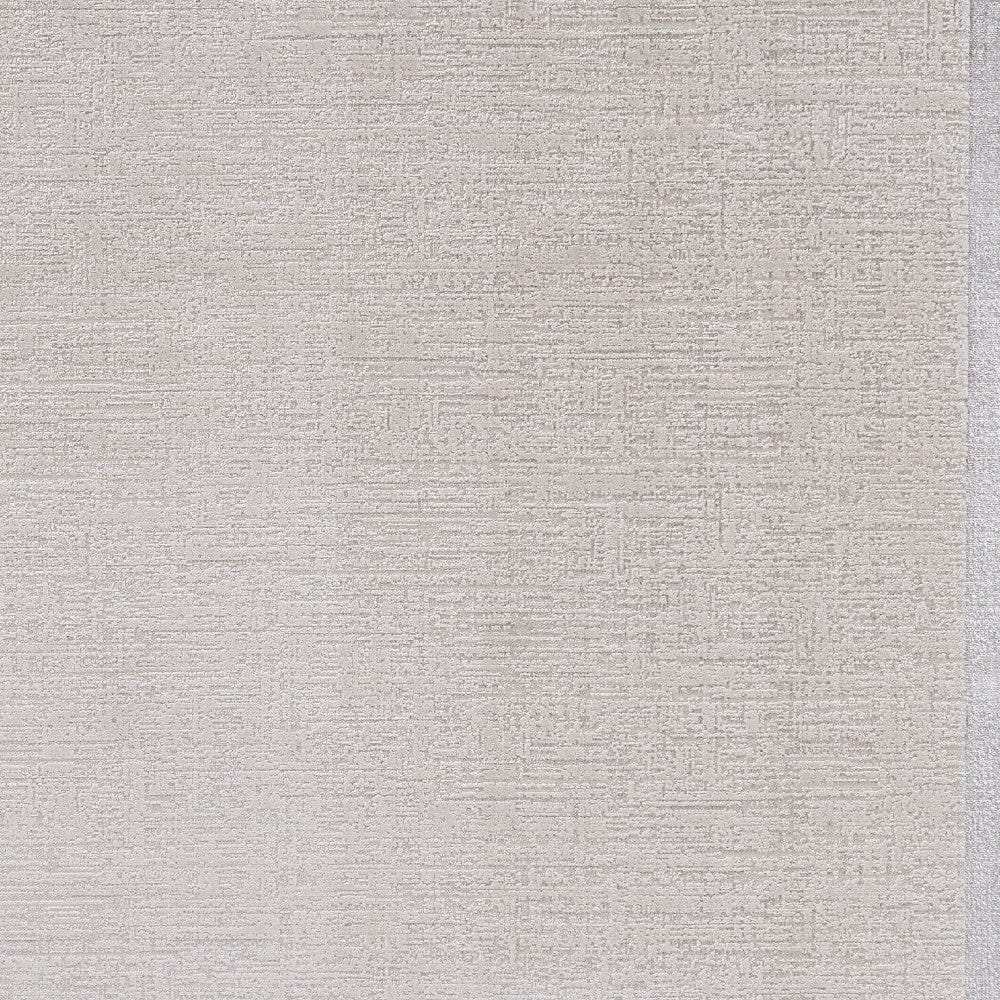 8' X 11' Ivory Silver Machine Woven Bordered Indoor Area Rug - Homeroots - Flyclothing LLC