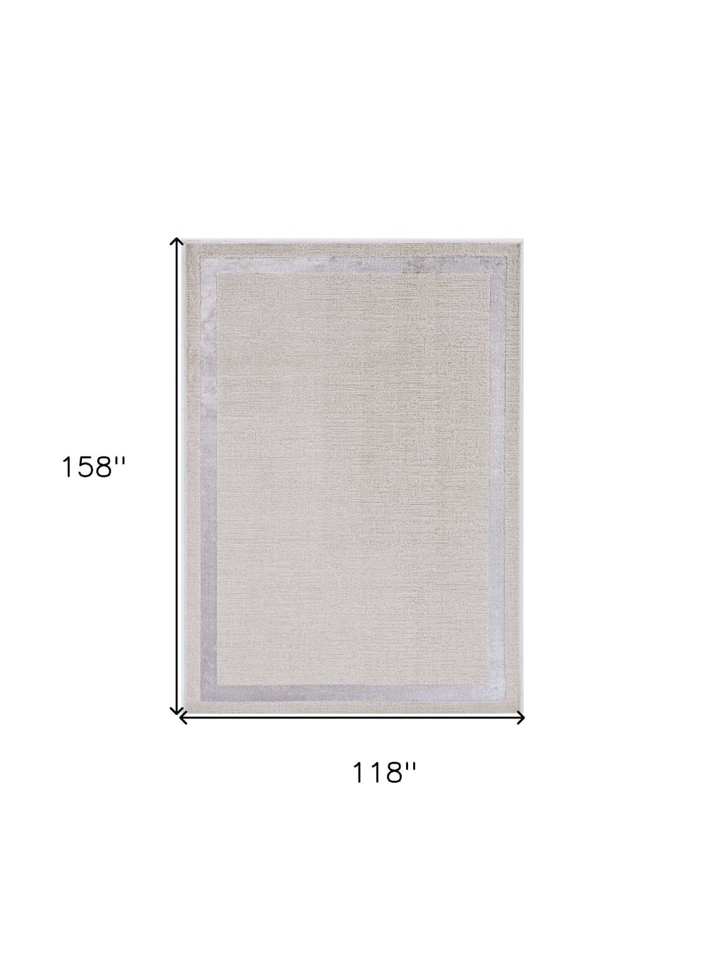 10' X 13' Ivory Area Rug - Homeroots - Flyclothing LLC