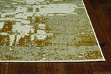 3' X 5' Ivory Or Gold Abstract Area Rug - Homeroots - Flyclothing LLC