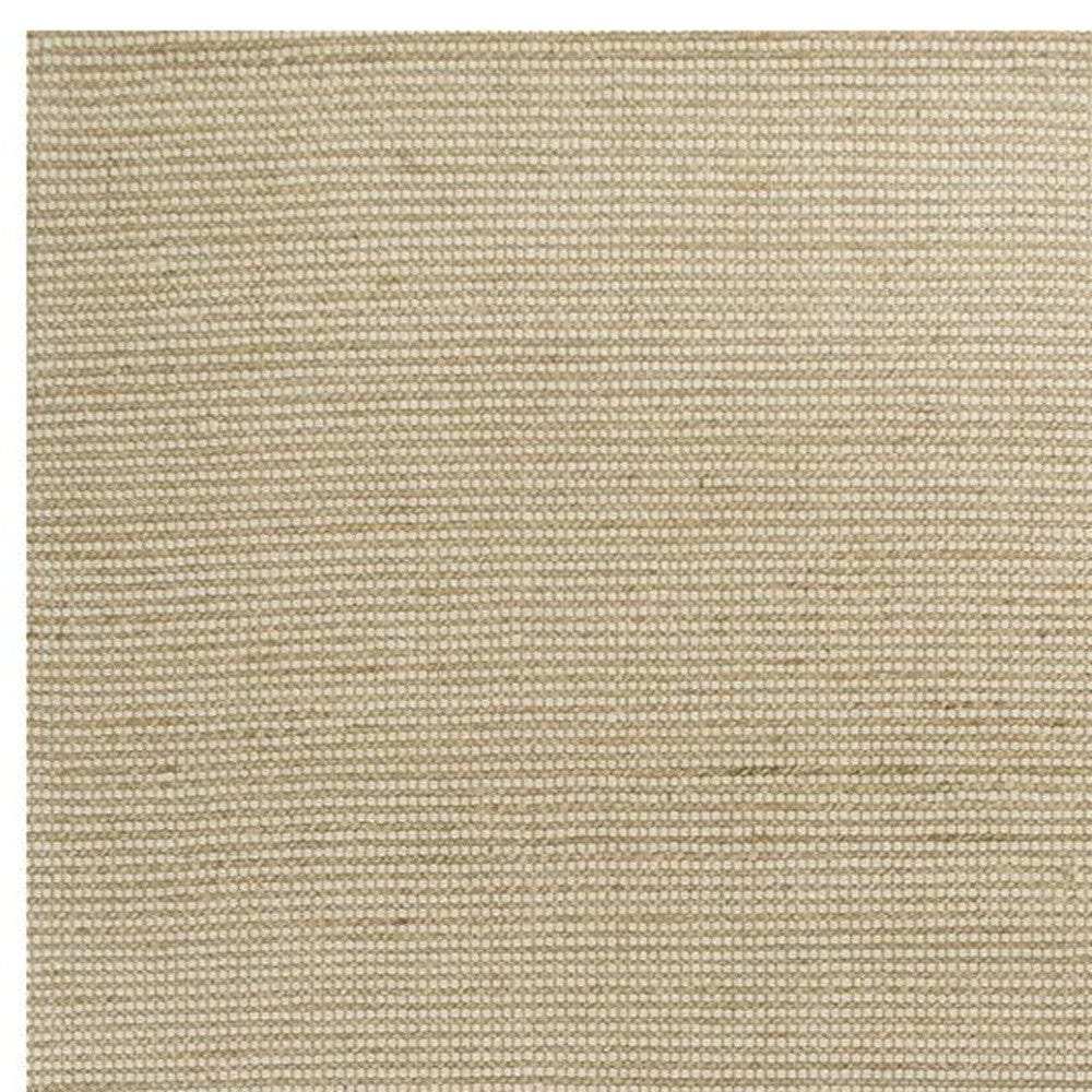 7' X 10' Ivory Hand Woven Wool And Jute Indoor Area Rug - Homeroots - Flyclothing LLC