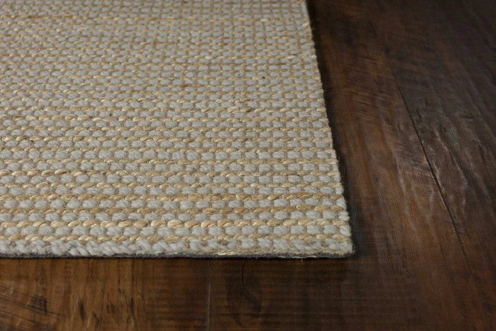5' X 7' Grey Hand Woven Wool And Jute Indoor Area Rug - Homeroots - Flyclothing LLC