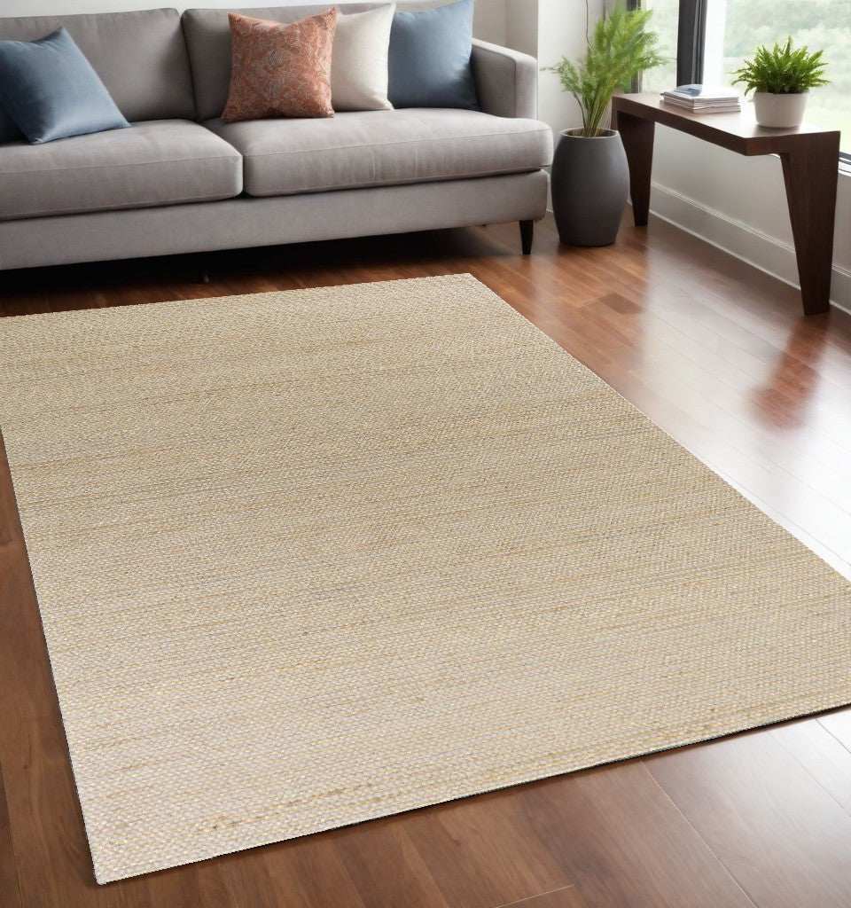 5' X 7' Grey Hand Woven Wool And Jute Indoor Area Rug - Homeroots - Flyclothing LLC