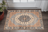 3' X 5' Blue Medallion Hand Woven Area Rug - Homeroots - Flyclothing LLC