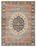 8' X 10' Blue Hand Woven Medallion Indoor Area Rug - Homeroots - Flyclothing LLC