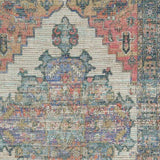 5' X 7' Orange Medallion Hand Woven Distressed Area Rug - Homeroots - Flyclothing LLC