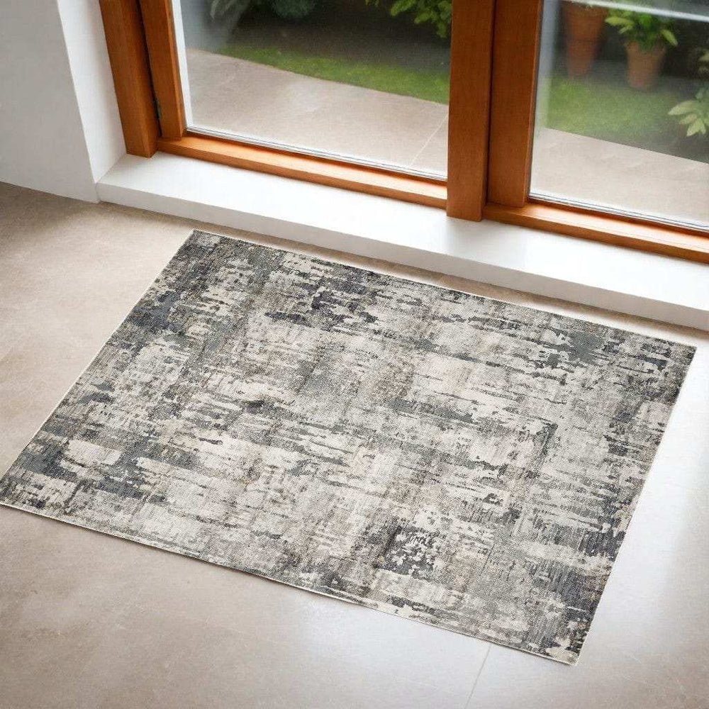 3' X 5' Gray Area Rug - Homeroots - Flyclothing LLC