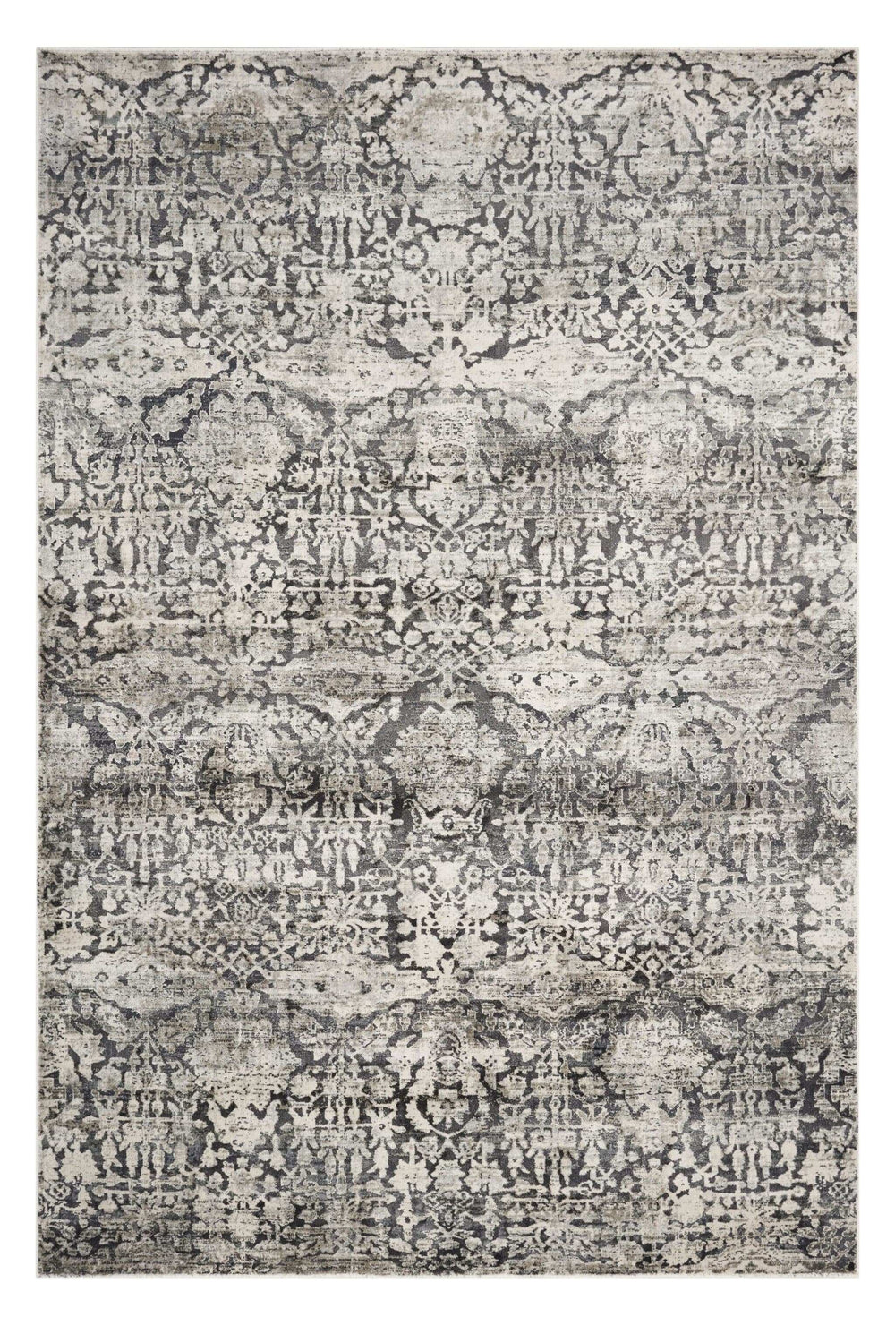 8' X 11' Gray Floral Area Rug - Homeroots - Flyclothing LLC